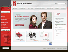 Tablet Screenshot of mcduffaccountants.com